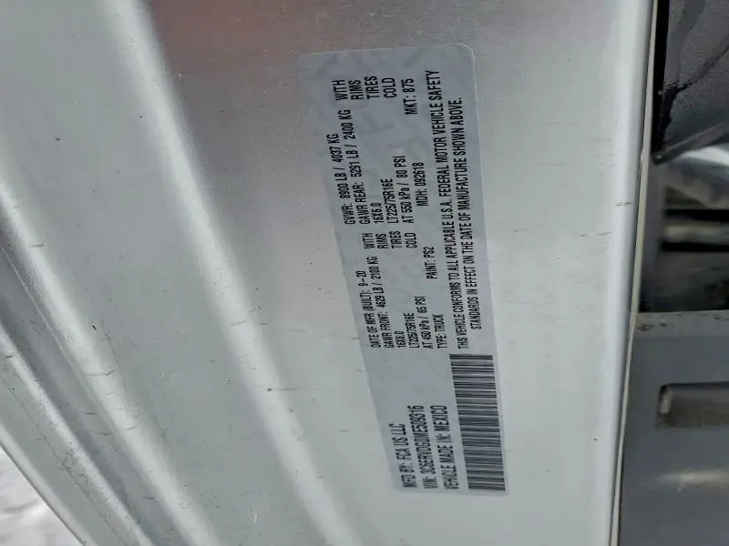 2021 RAM PROMASTER 2500 2500 HIGH  