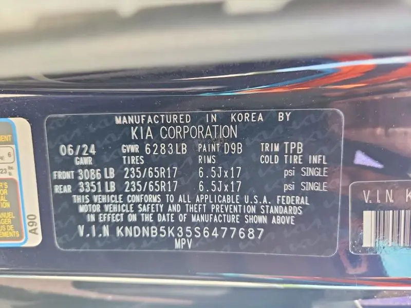 2025 KIA CARNIVAL LXS  