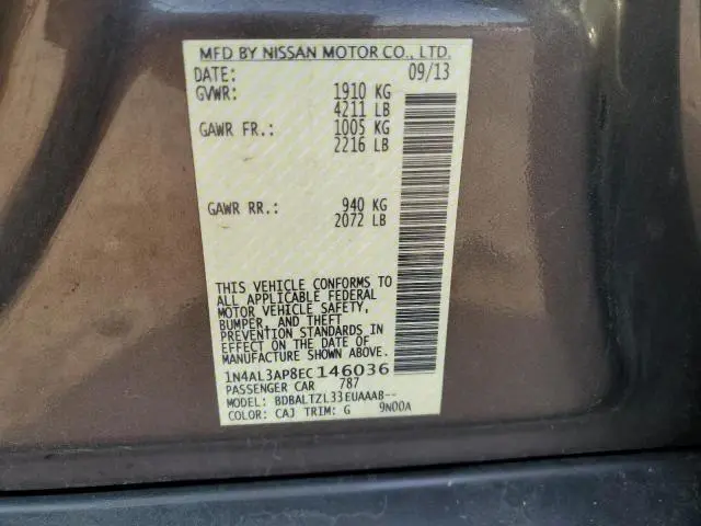 2014 NISSAN ALTIMA 2.5  