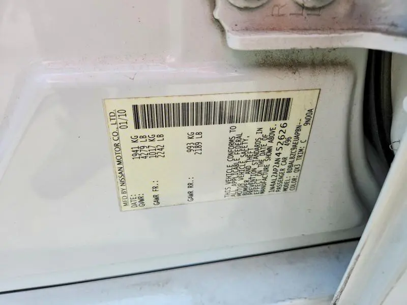 2010 NISSAN ALTIMA 2.5  
