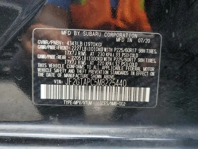 2021 SUBARU CROSSTREK PREMIUM  