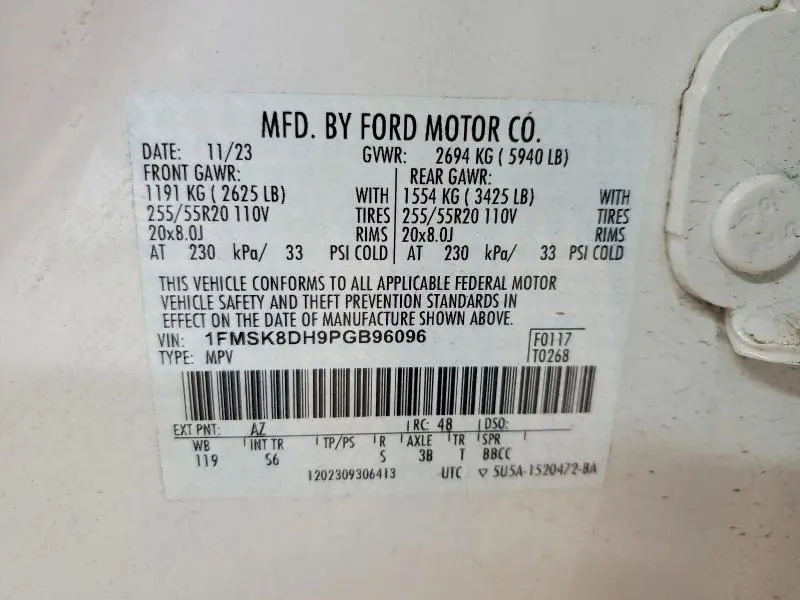 2023 FORD EXPLORER XLT  