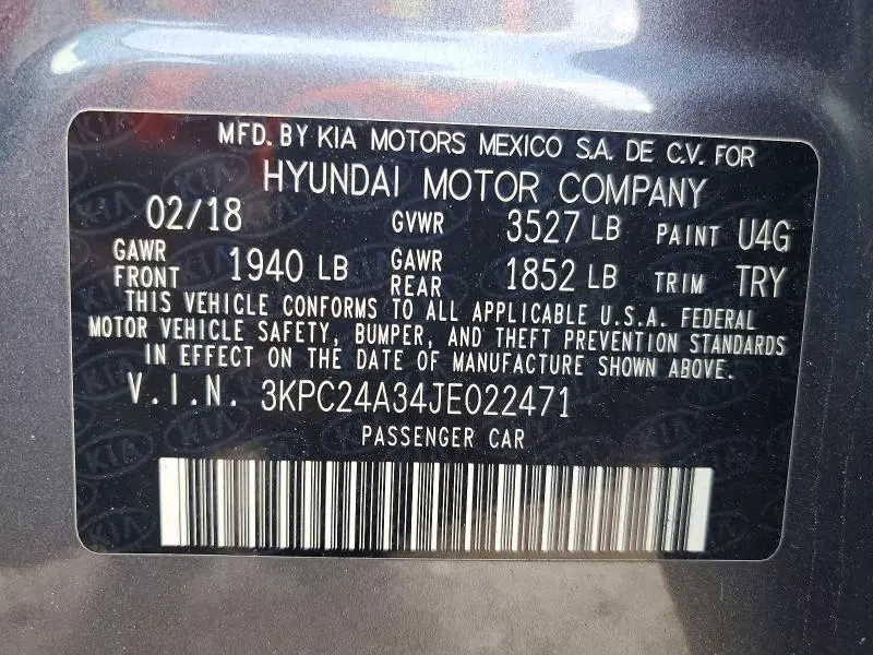 2018 HYUNDAI ACCENT SE  
