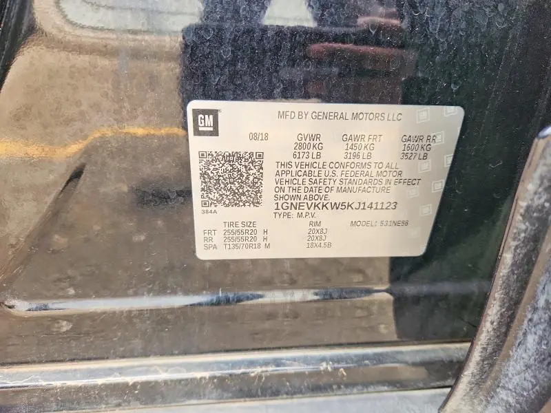 2019 CHEVROLET TRAVERSE PREMIER  