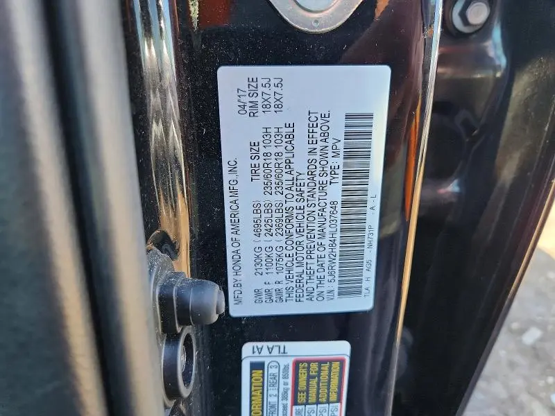 2017 HONDA CR-V EXL  