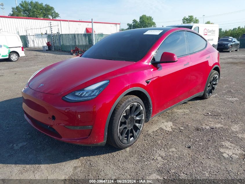 2021 TESLA MODEL Y LONG RANGE DUAL MOTOR ALL-WHEEL DRIVE