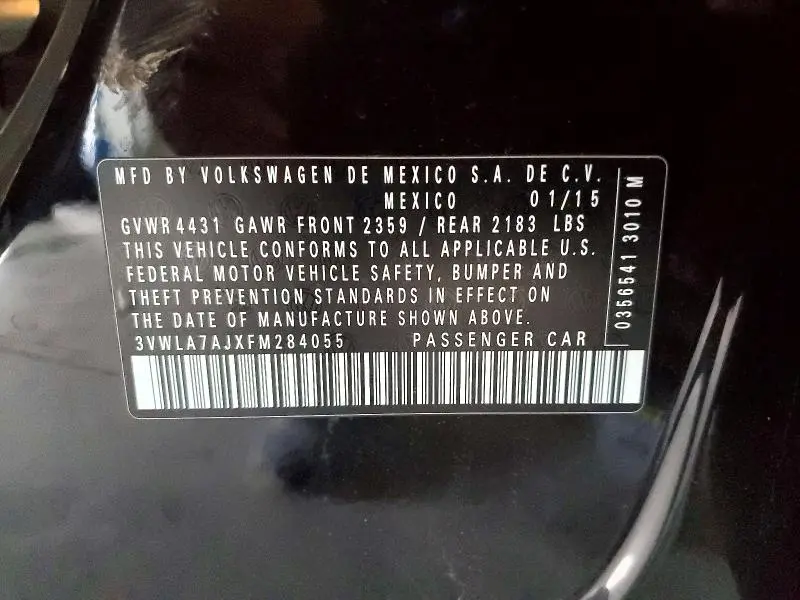 2015 VOLKSWAGEN JETTA TDI  