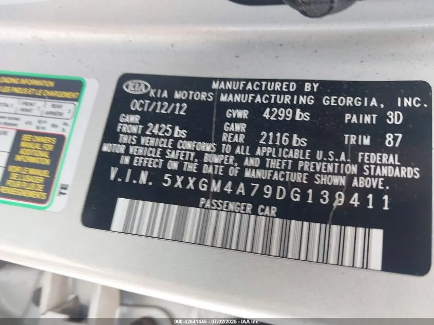 2013 KIA OPTIMA LX