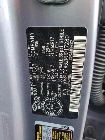 2024 HYUNDAI KONA LIMITED  