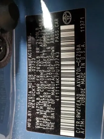 2023 TOYOTA CAMRY SE NIGHT SHADE  