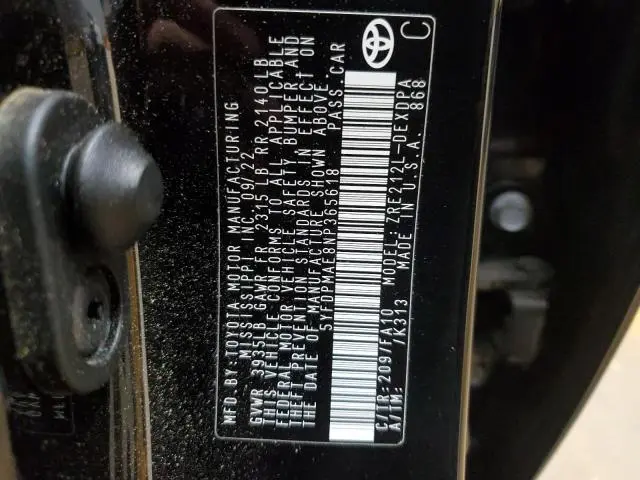 2022 TOYOTA COROLLA L  