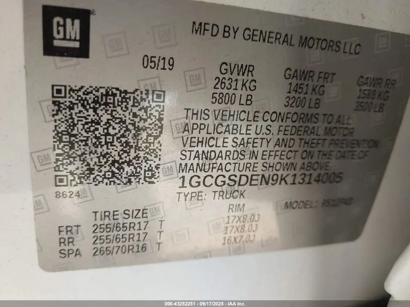 2019 CHEVROLET COLORADO Z71