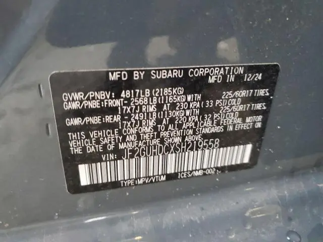 2025 SUBARU CROSSTREK PREMIUM  