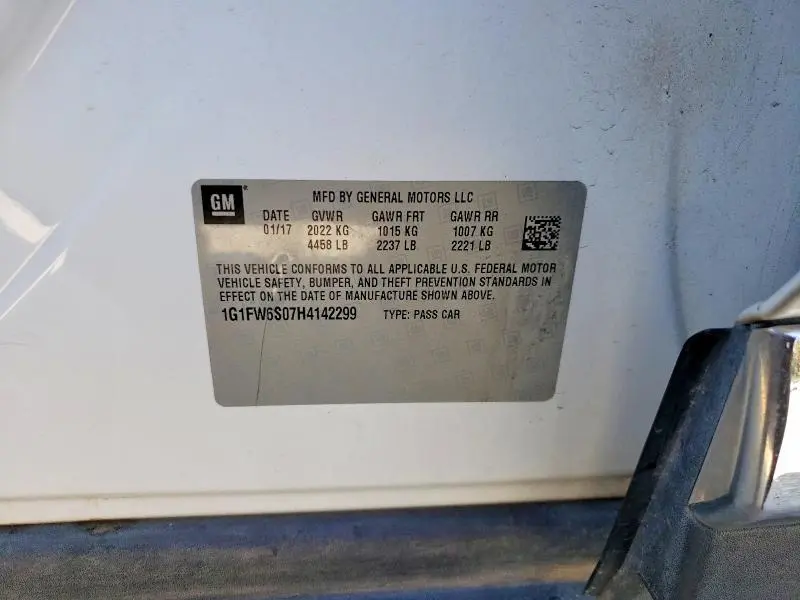 2017 CHEVROLET BOLT EV LT  