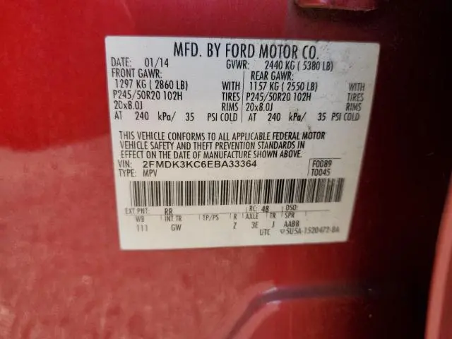 2014 FORD EDGE LIMITED  