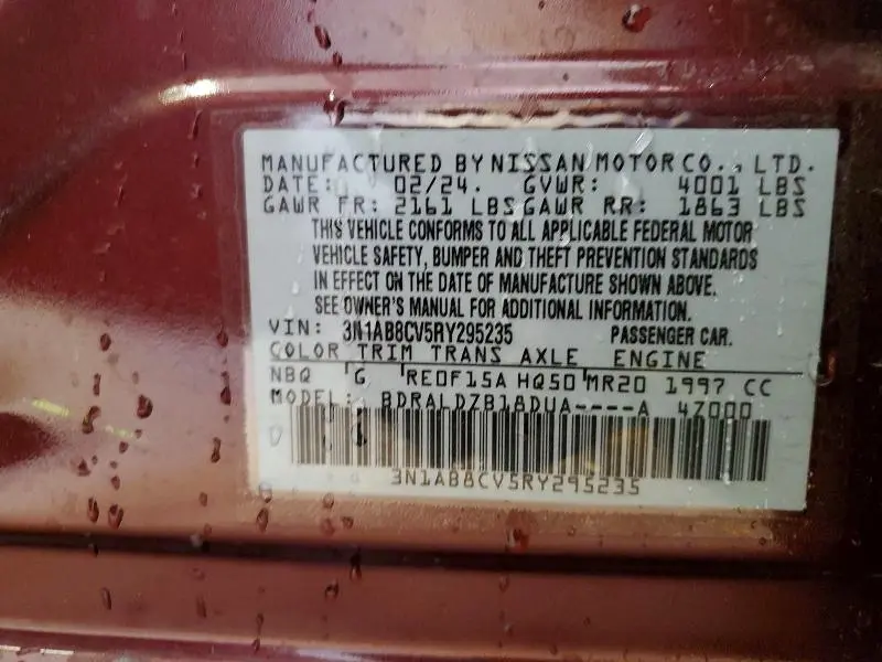 2024 NISSAN SENTRA SV  