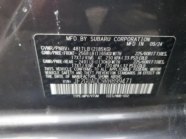 2024 SUBARU CROSSTREK PREMIUM  