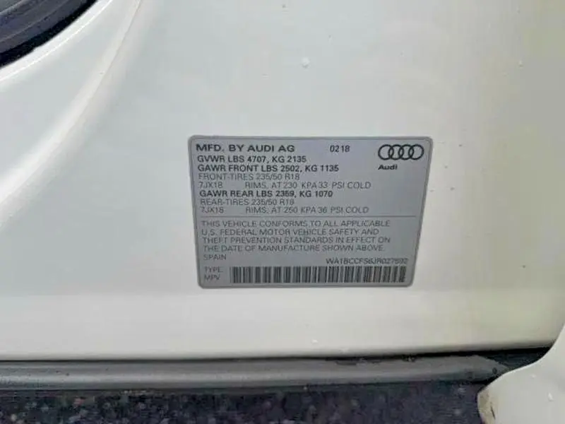 2018 AUDI Q3 PREMIUM  