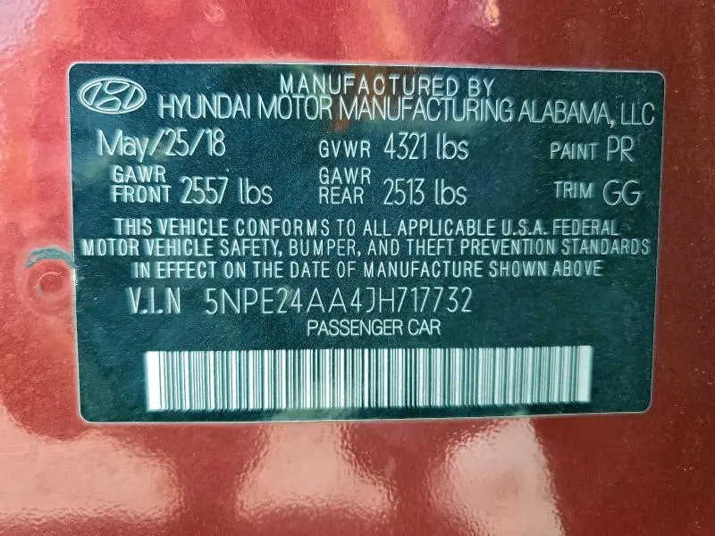 2018 HYUNDAI SONATA ECO  