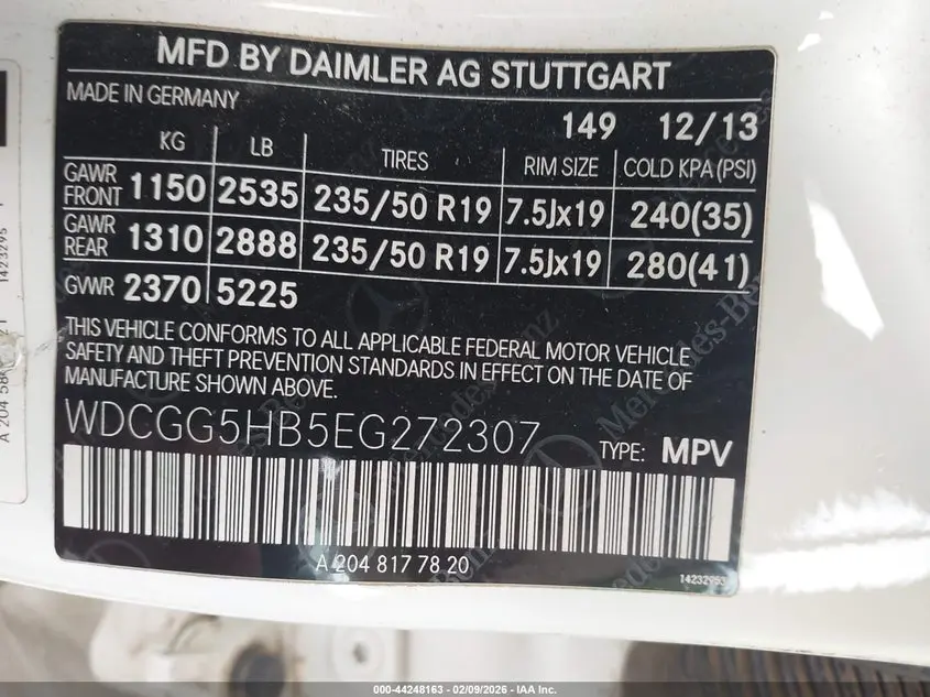 2014 MERCEDES-BENZ GLK 350  