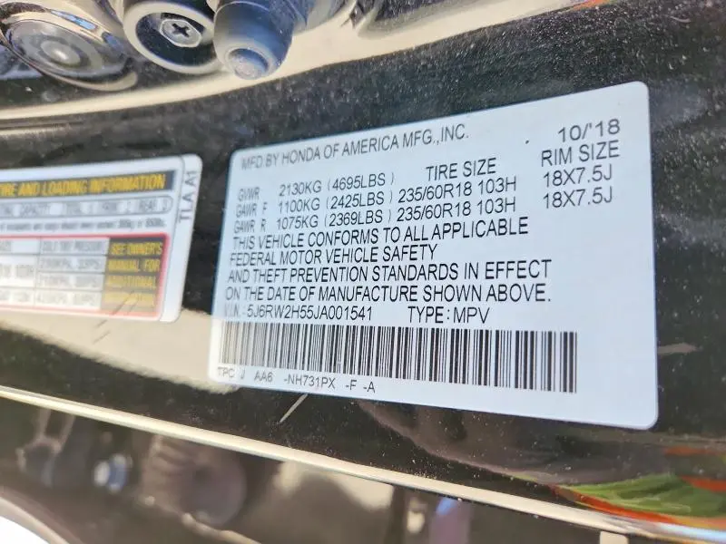 2018 HONDA CR-V EX  