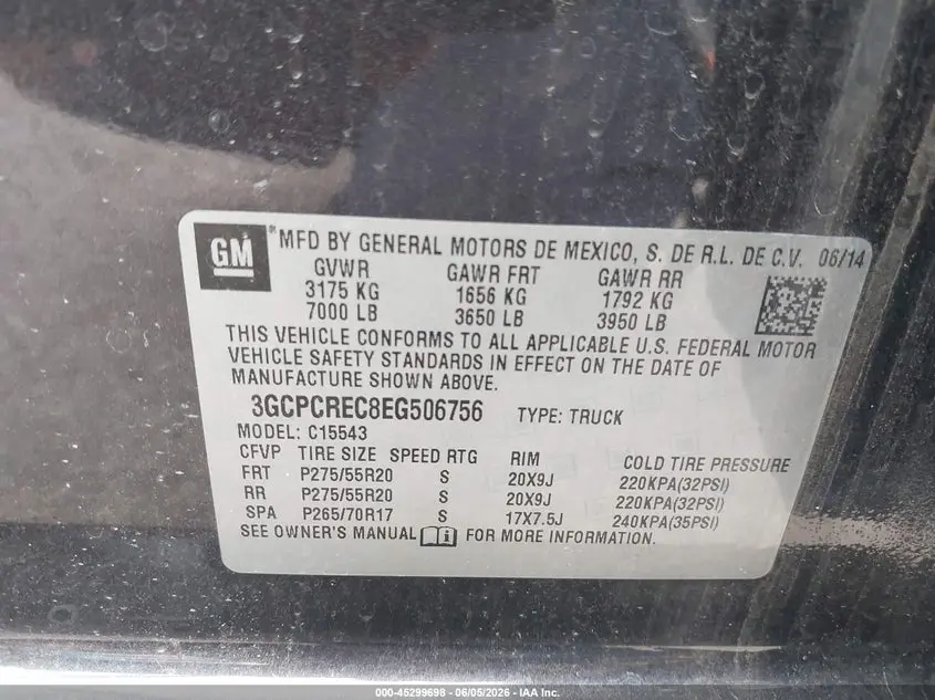 2014 CHEVROLET SILVERADO 1500 1LT