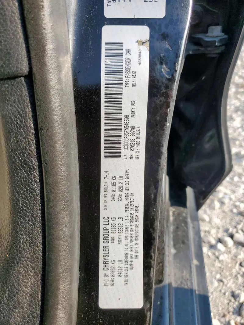 2015 CHRYSLER 200 LIMITED  