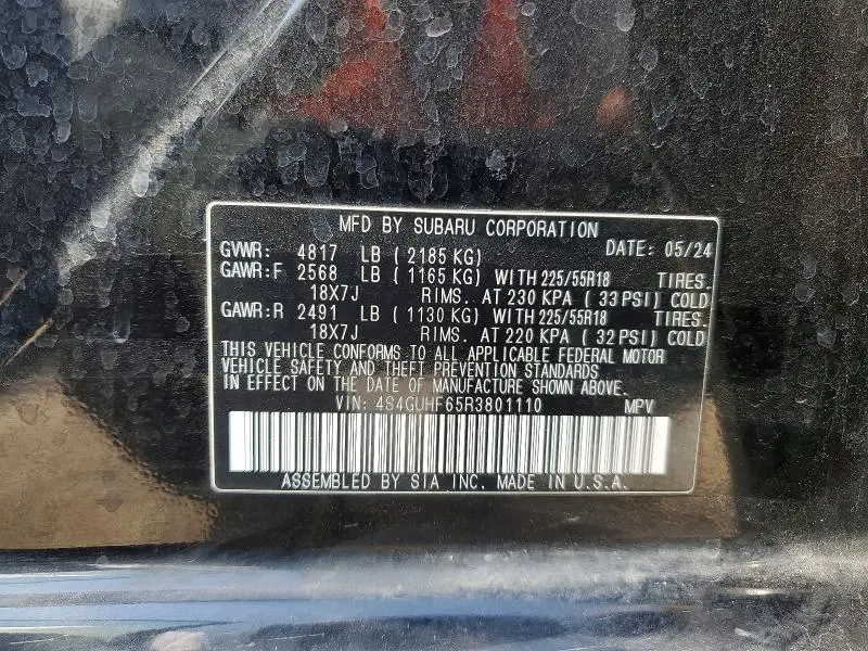 2024 SUBARU CROSSTREK SPORT  