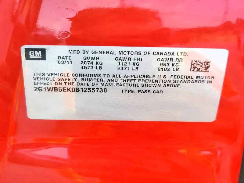 2011 CHEVROLET IMPALA LT  