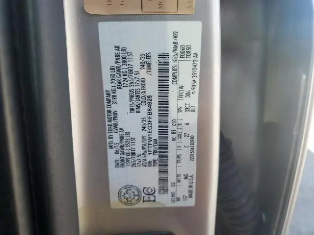 2015 FORD F150 SUPERCREW  