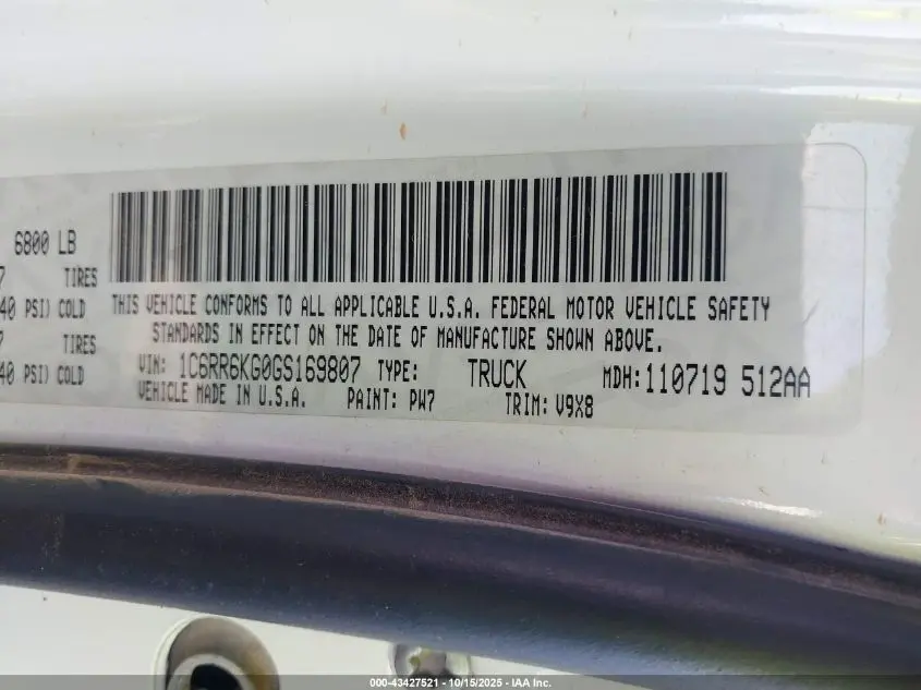 2016 RAM 1500 TRADESMAN