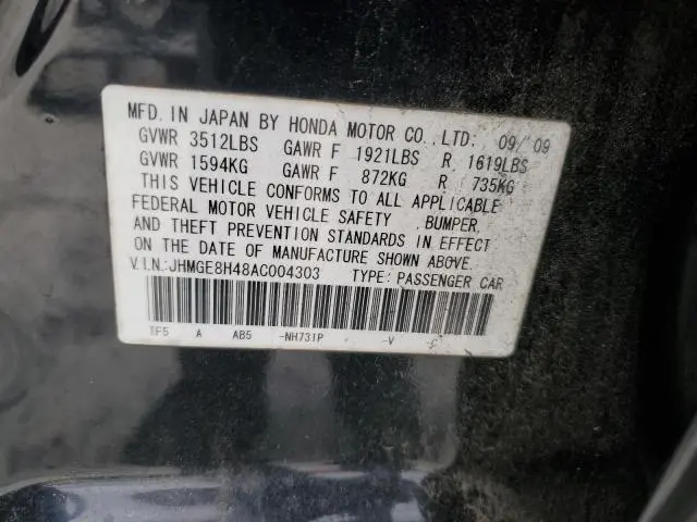 2010 HONDA FIT SPORT