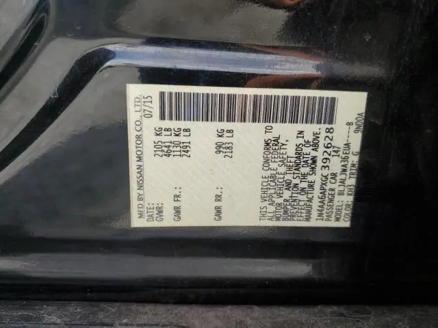 2016 NISSAN MAXIMA 3.5S  