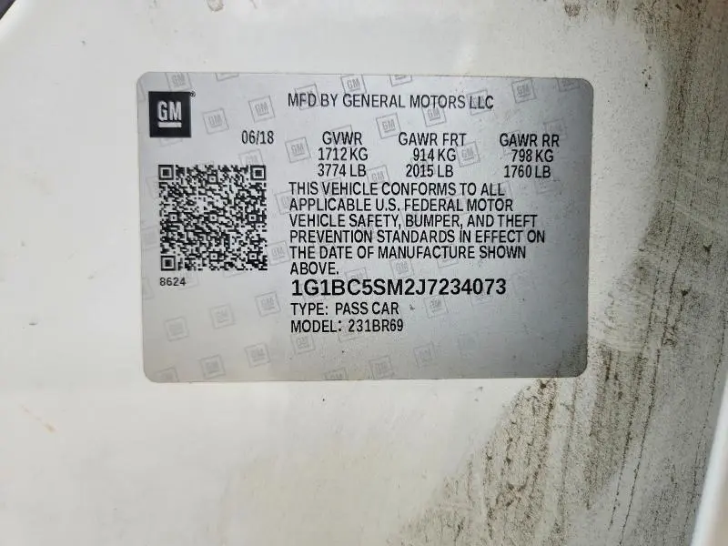 2018 CHEVROLET CRUZE LS  