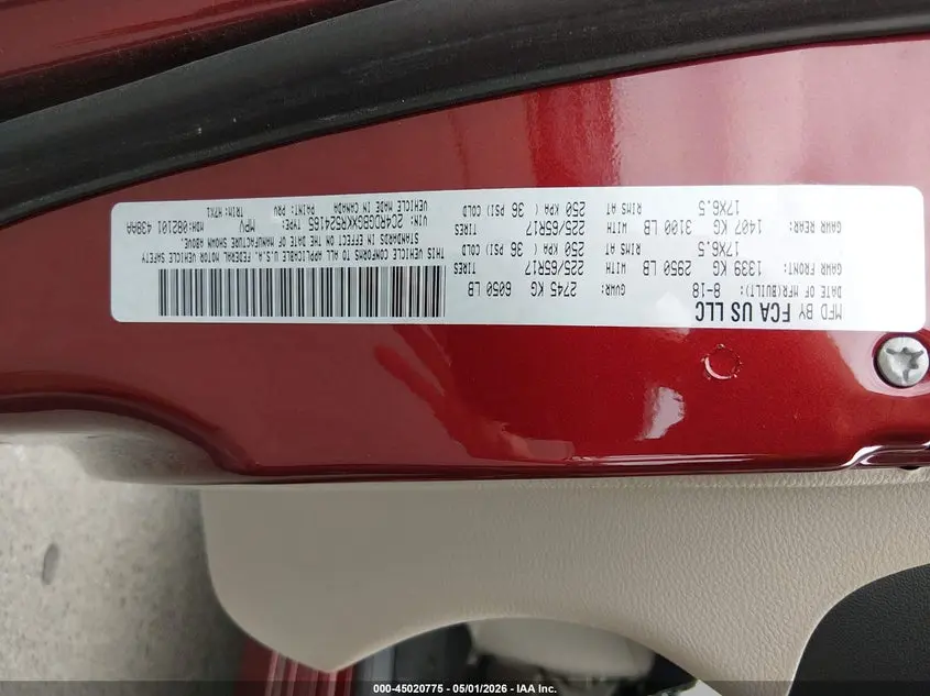 2019 DODGE GRAND CARAVAN SE