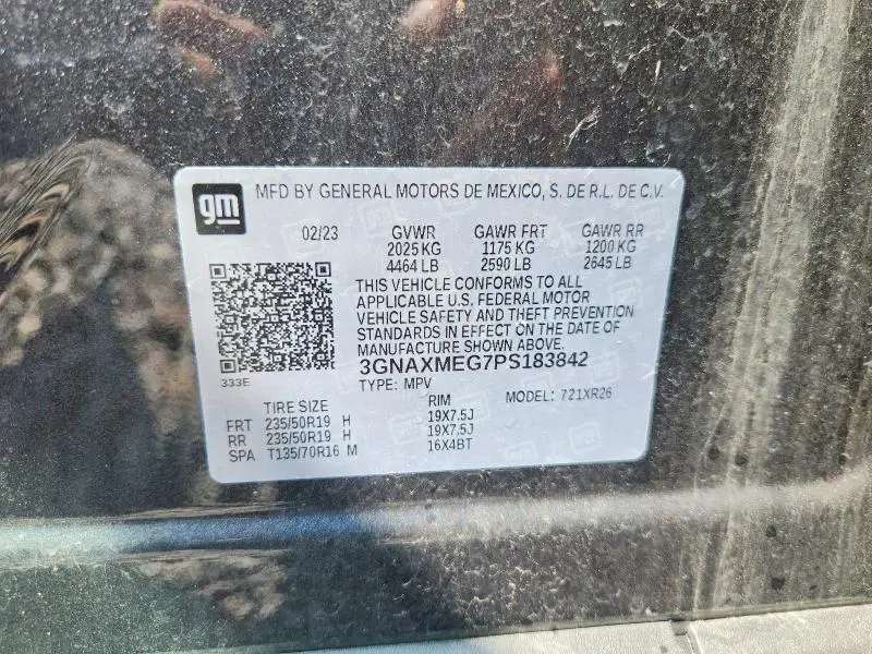 2023 CHEVROLET EQUINOX RS  