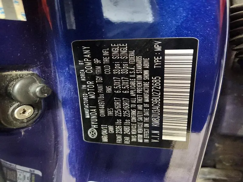 2011 HYUNDAI TUCSON GLS  