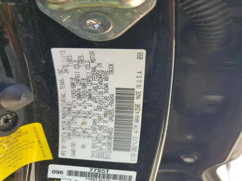 2014 TOYOTA TACOMA PRERUNNER V6  