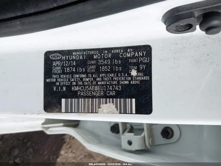 2014 HYUNDAI ACCENT SE