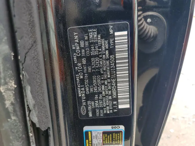 2020 HYUNDAI PALISADE LIMITED  