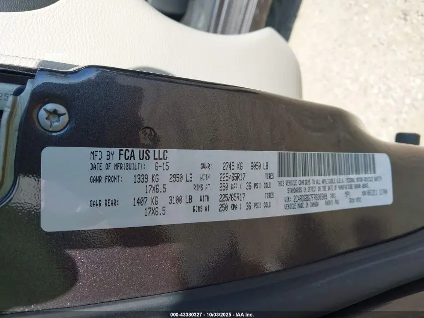 2015 DODGE GRAND CARAVAN SE PLUS