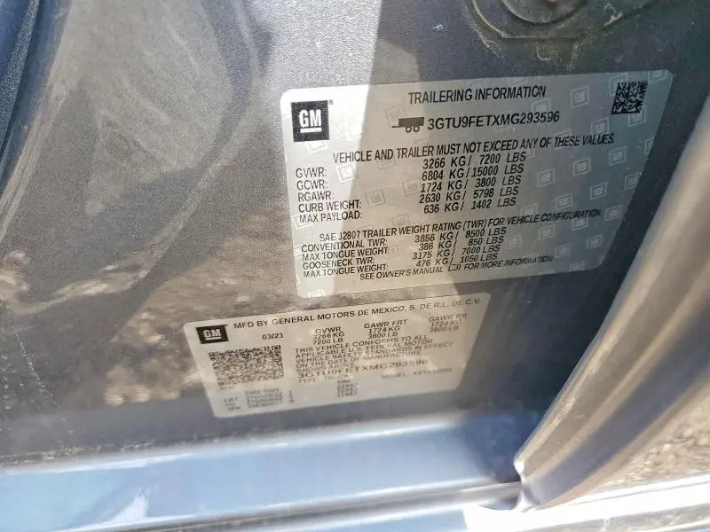 2021 GMC SIERRA K1500 DENALI  