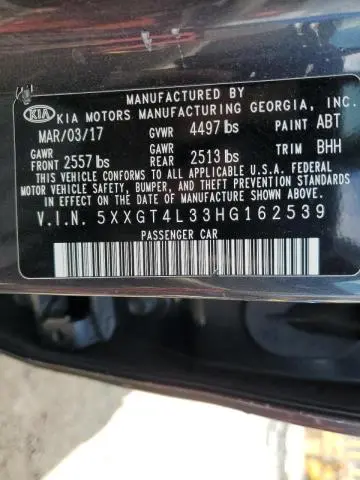 2017 KIA OPTIMA LX  