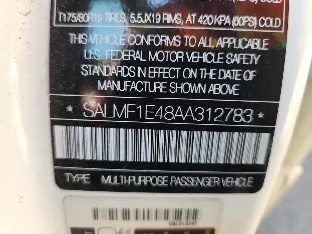 2010 LAND ROVER RANGE ROVER HSE LUXURY  