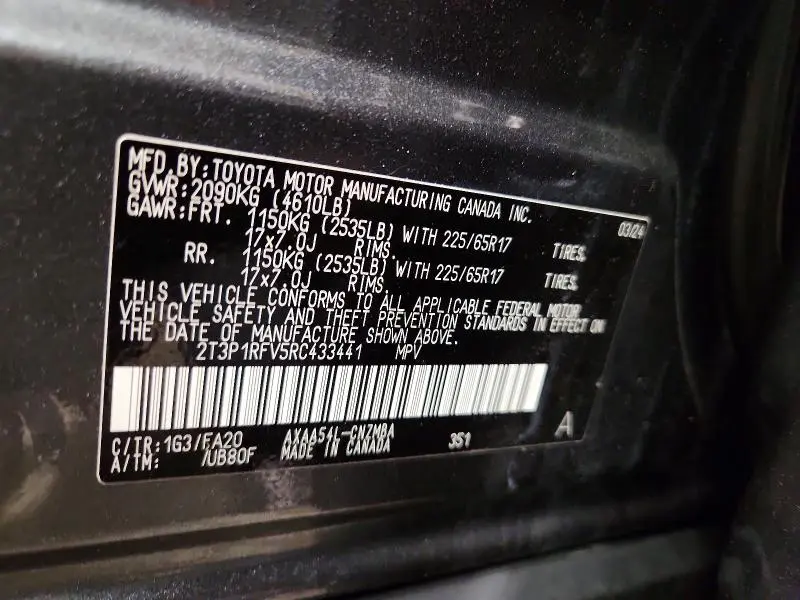 2024 TOYOTA RAV4 XLE  