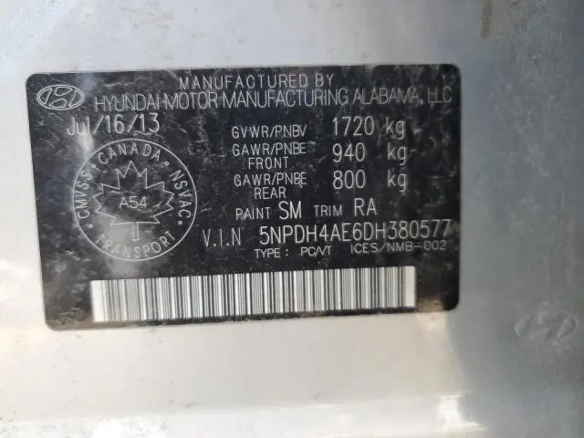 2013 HYUNDAI ELANTRA GLS  