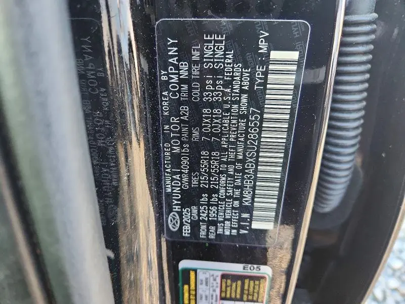 2025 HYUNDAI KONA SEL  