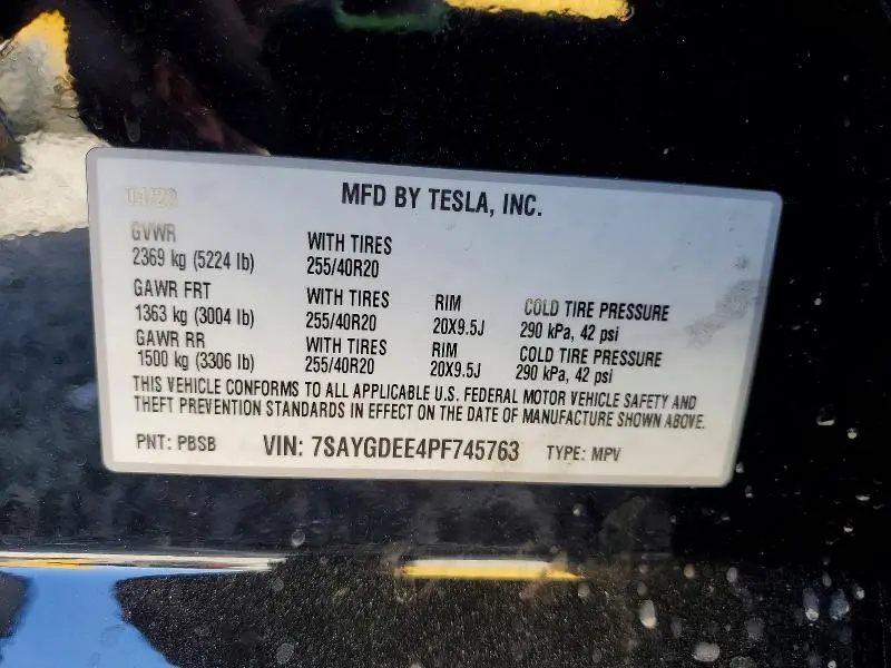 2023 TESLA MODEL Y   