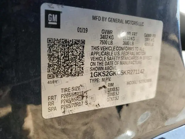 2019 GMC YUKON XL K1500 SLT  