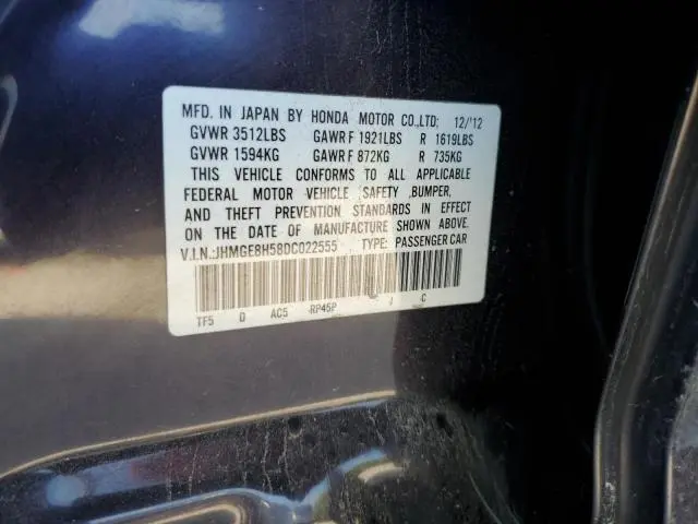 2013 HONDA FIT SPORT